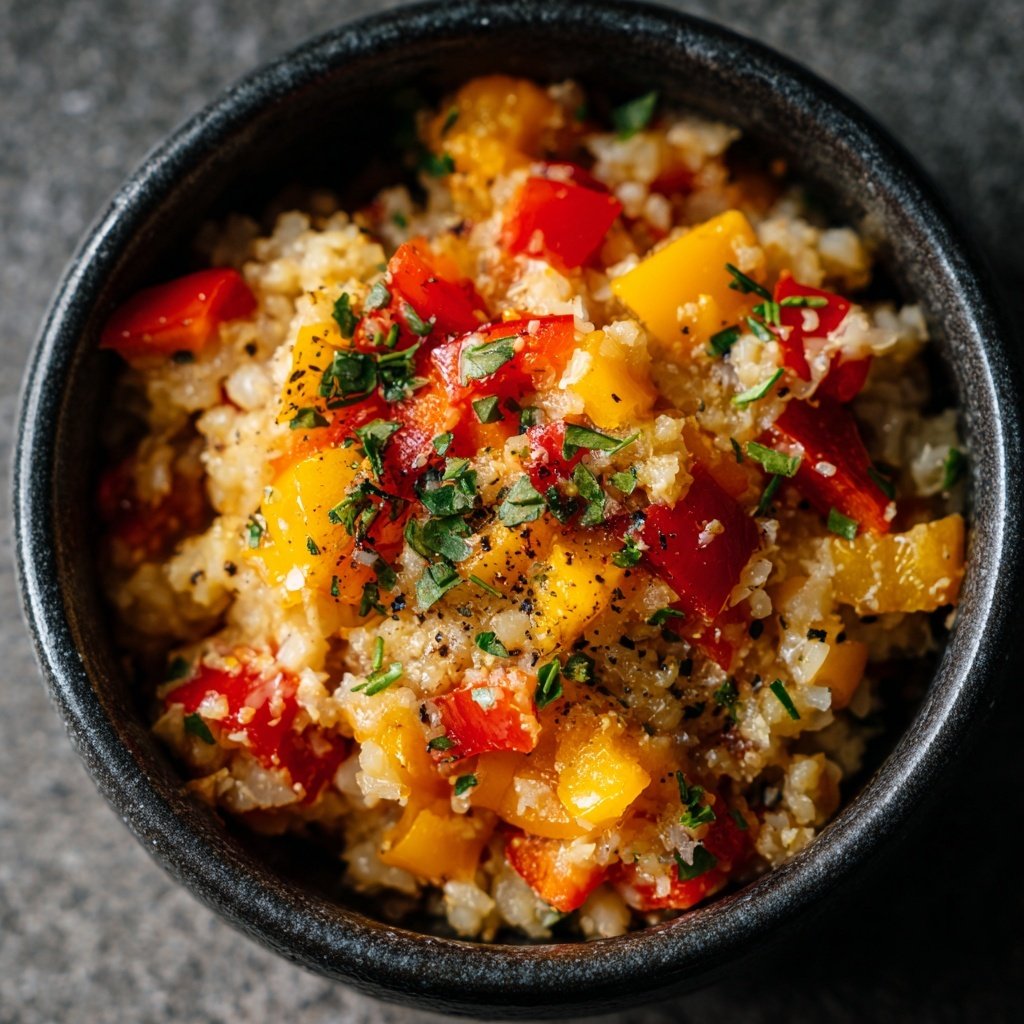 Blumenkohl Reis Mit Paprika