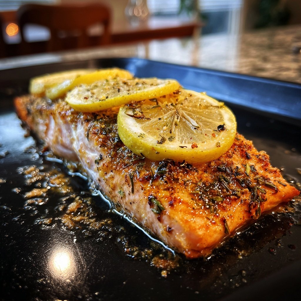 Kalorienarme Ofen Lachs Mit Zitrone