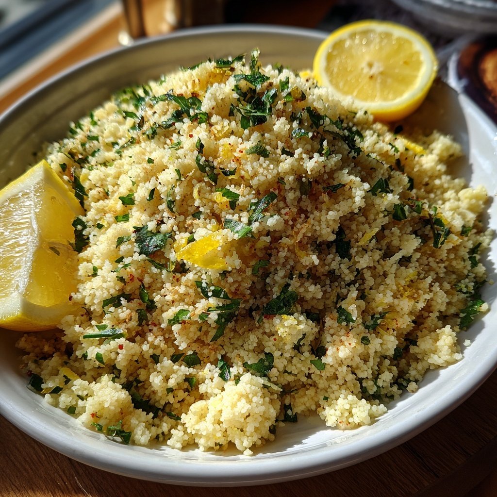 Couscous mit Kräutern und Zitrone