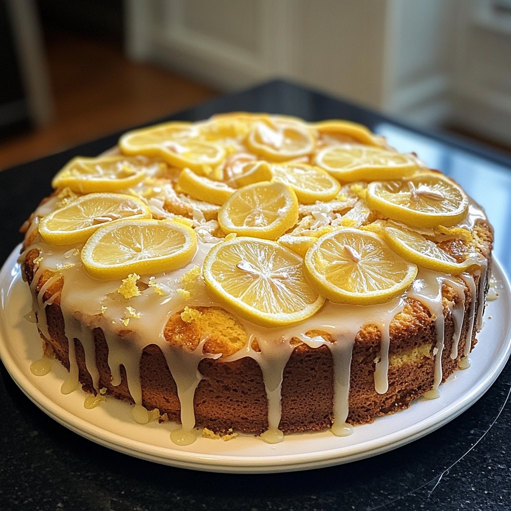 Lockerer Zitronenkuchen für Gäste