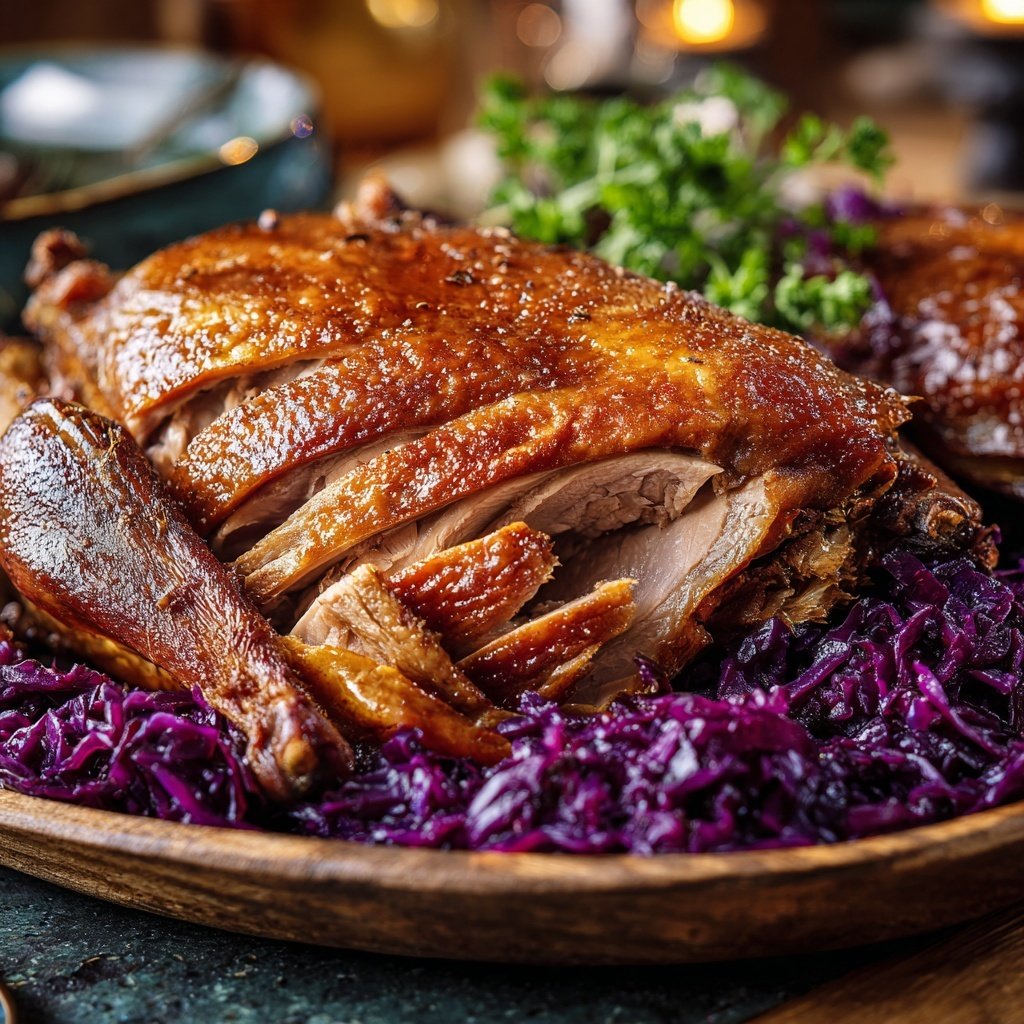 Saisonal & Festlich Weihnachtsgans mit Rotkohl