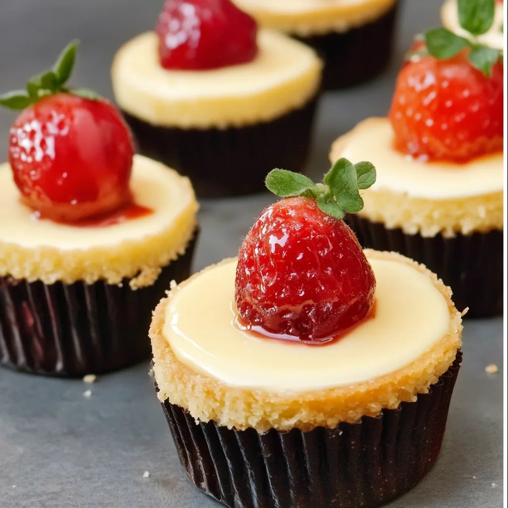 Einfache Mini Cheesecakes