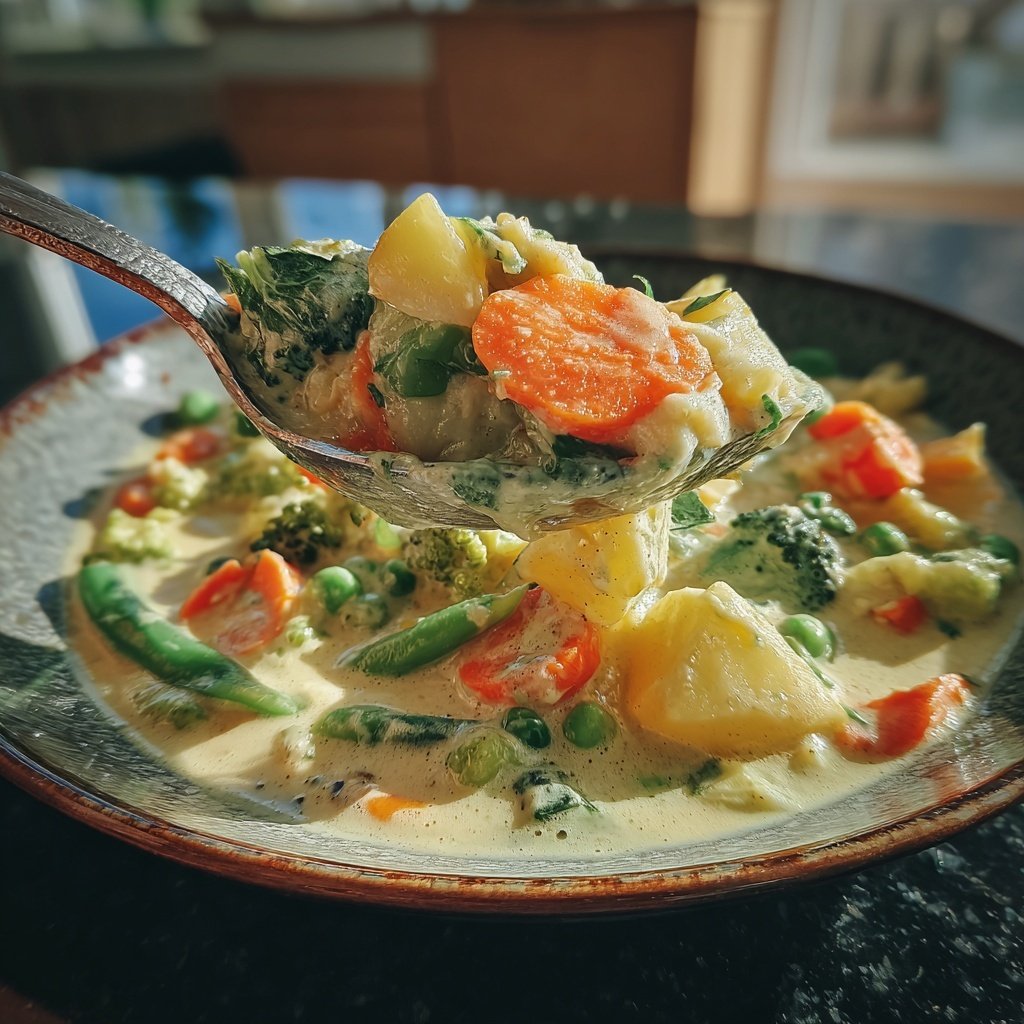 Gemüsepfanne mit Kokosmilch