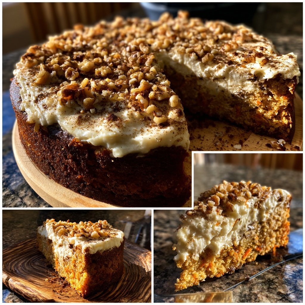 Karottenkuchen Mit Frischkäse Topping