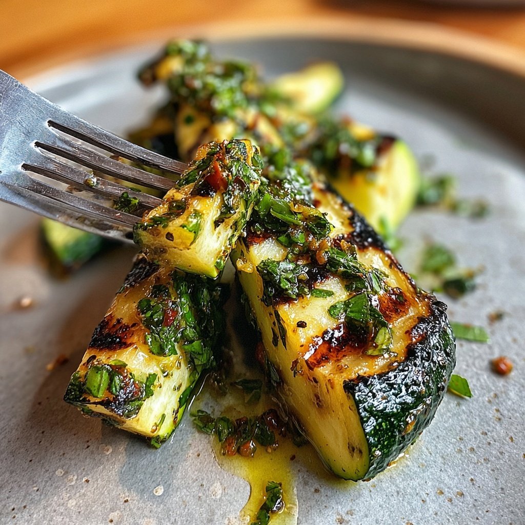 Gegrillte Zucchini Mit Kräuteröl