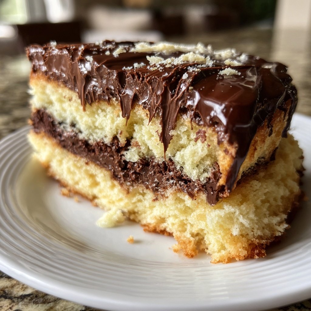 Geburtstagskuchen mit Schokoladenfüllung