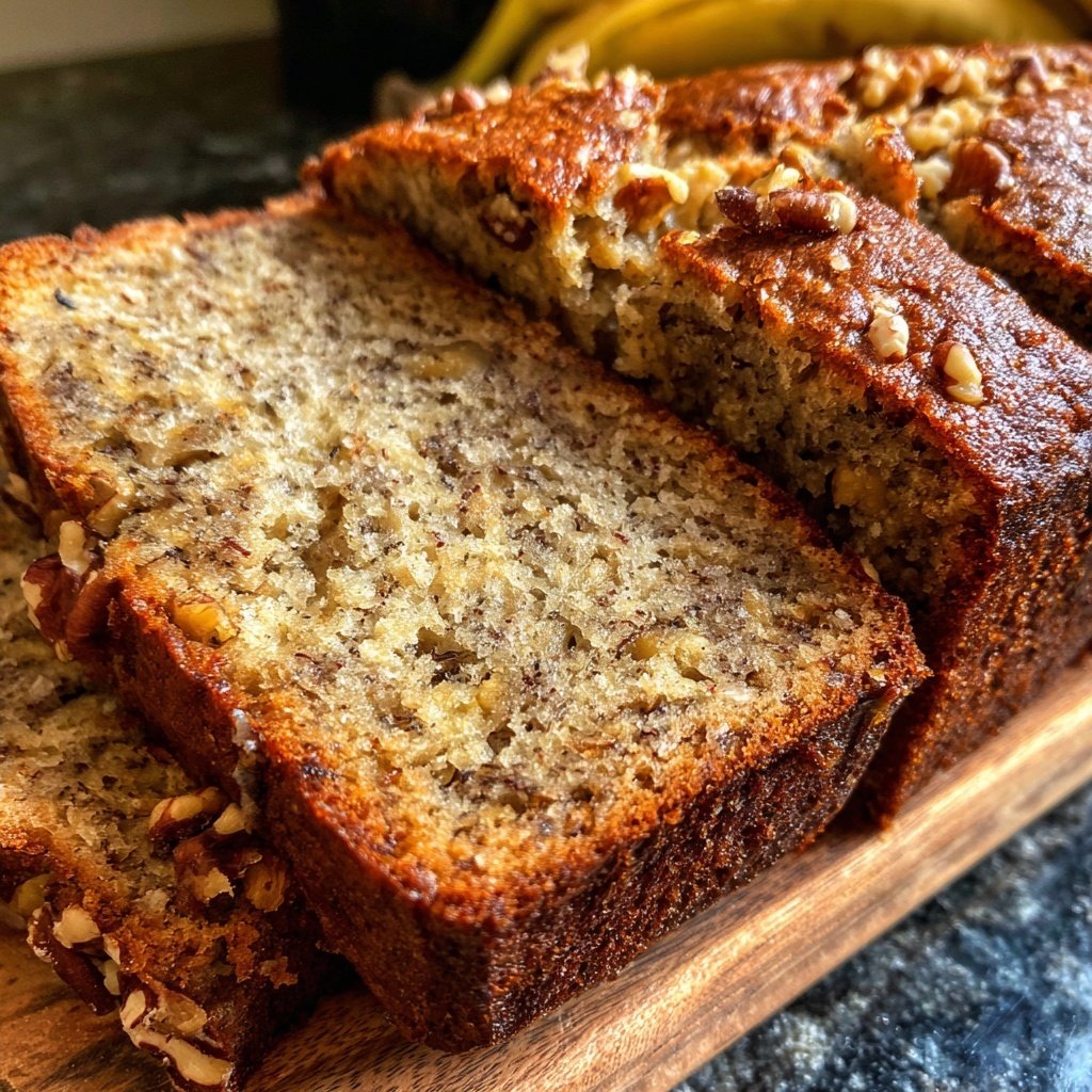 Bananenbrot aus reifen Bananen