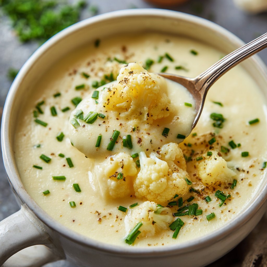 Blumenkohlsuppe für den Wochenplan