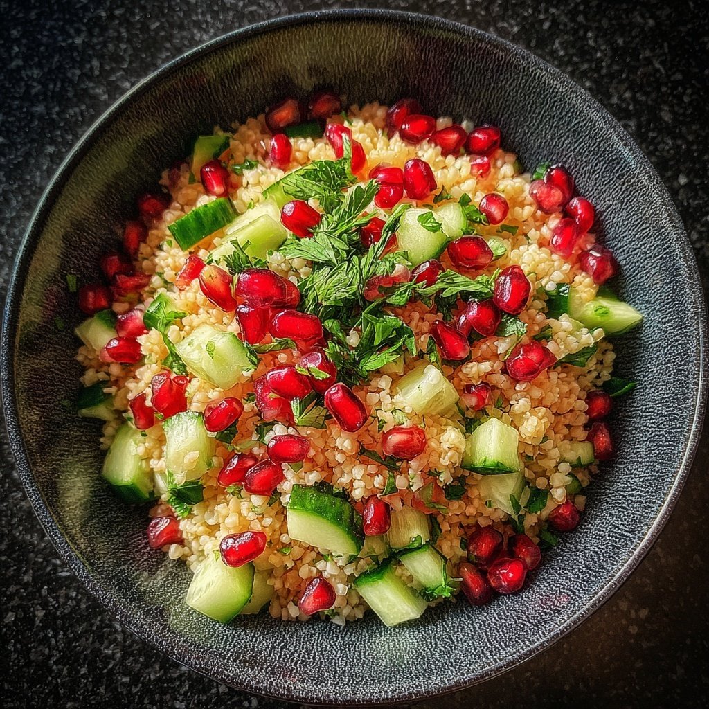 Bulgur Salat Zum Grillen Mit Granatapfel