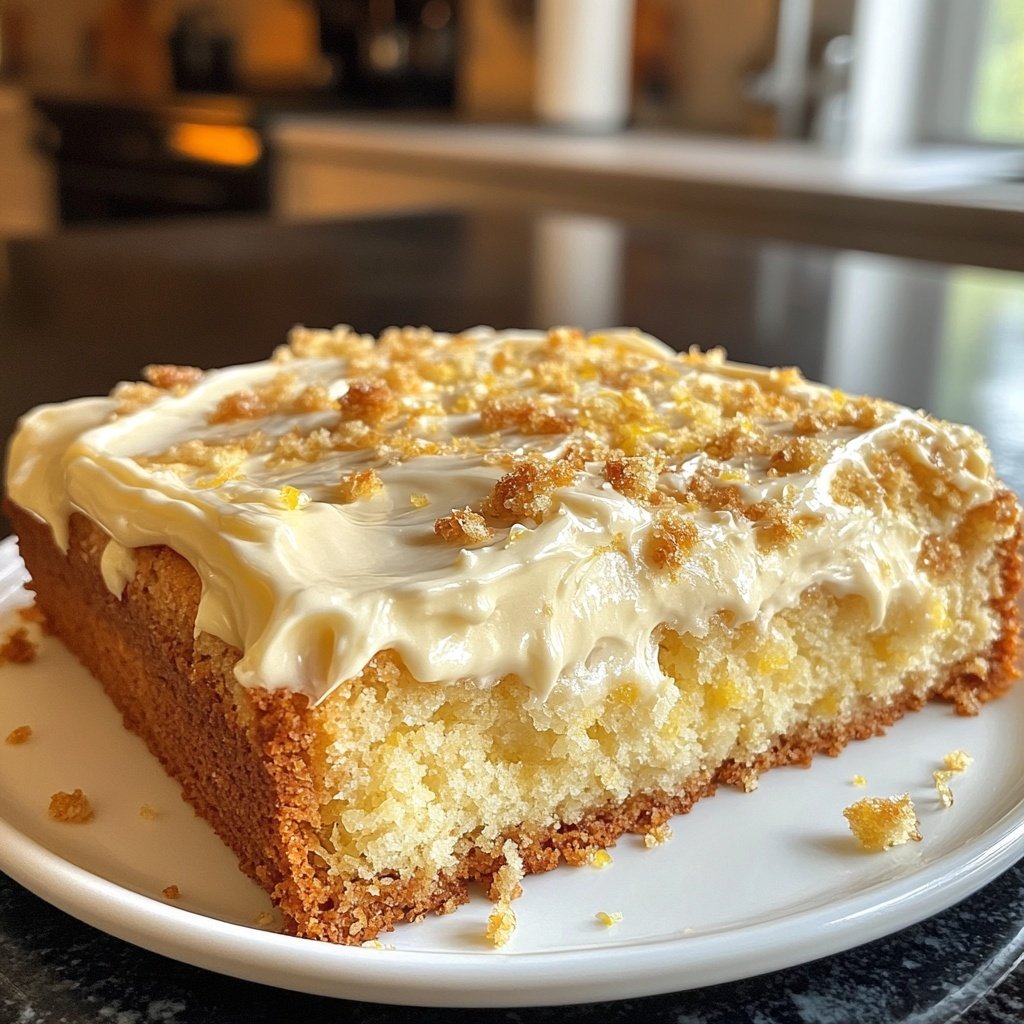 Zitronenkuchen mit Frischkäse Frosting