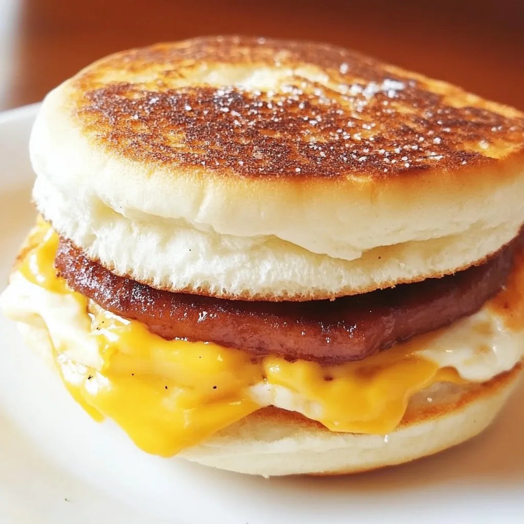 Hausgemachte Egg McMuffins