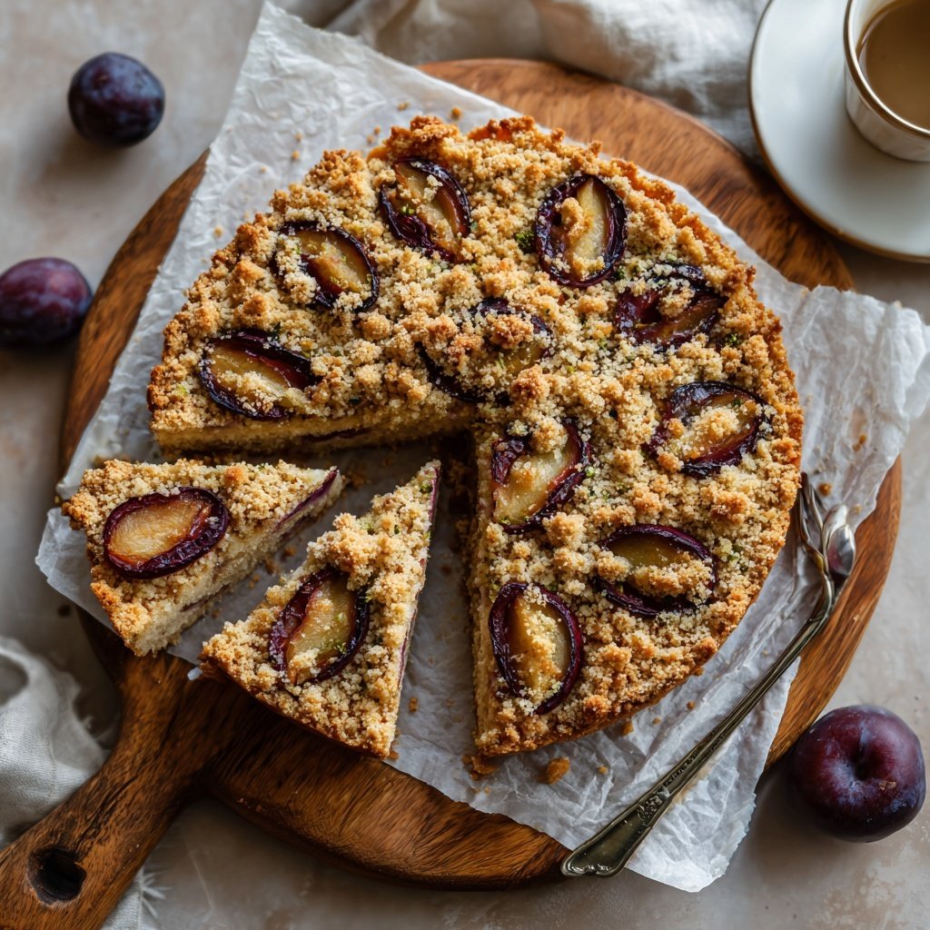 Streuselkuchen Mit Pflaumen