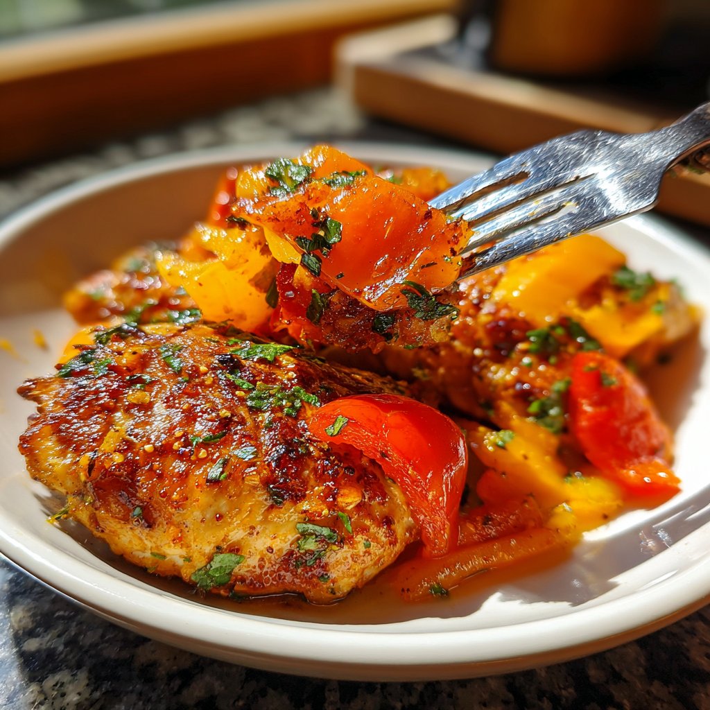 Hähnchenbrust mit Paprika